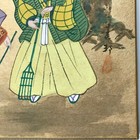 Japanese Vintage Watercolor Paintings Shikishi  old Couple  2066