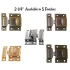 2-1 4  Stamped Steel Latch Flush Mount Furniture Cabinet Antique Copper Finish