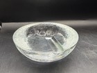 Vintage Uno Westerberg  Pukeberg Swedish Glass Art Textured Ashtray
