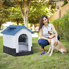 Plastic Dog House Outdoor Indoor Doghouse Puppy Shelter With Adjustable Skylight