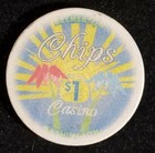 Vintage Chips Casino - Bremerton  Washington  1 Casino Chip  Parrot 