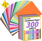 Colored Cardstock Bulk 300 Sheets  8 5    X 11    Cardstock Paper 30 Assorted Col   