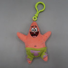 Patrick Star From Spongebob Squarepants Ty Beenie Baby Plush Keyring Clip 2006