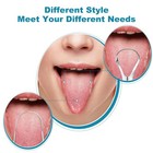 3pcs Stainless Steel Tongue Scraper For Adults  Oral Care Breath Freshener Tool