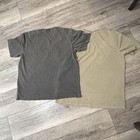 Carhartt Garment Dyed Pocket Tee Mens 2pc T Shirt Lot Loose Fit Tk6252 Gray Tan
