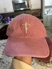 Lot Of 3 Christian Baseball Caps  jesus Loves You  Pink Navy Maroon