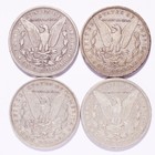 1891-o Morgan Silver Dollar 4-coin Lot
