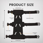 Archery Arm Guard  Adjustable   Breathable Double-layer Forearm Protector With 3