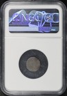  1600-1860  Cambodia 2 Pe  1 2 Fuang  Silver Hamza Bird Ngc Genuine