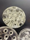 Lot Of 3 Vintage Flower Frogs Heavy Clear Glass Bouquet Flower Arrangements