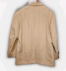 Evan Picone Men s Beige Wool Blazer 45r 2-button Notch Lapel Single Vent Vintage