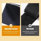 4    X 6    Heavy Duty Patch Hook And Loop Self Adhesive Black Inch Large Set