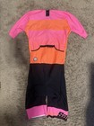 Santini Mens Triathlon Tri Suit Cycling Pink orange black Sz Medium
