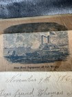 1862 Civil War Letter Naval Battle Illustrated Stationery Soldiers Returning 