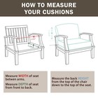 Aoodor 23  x26   Patio Chair Cushions Set Deep Seat Cushion Set With 2 Pillows