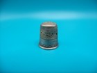Antique Sterling Silver X Pattern Design Thimble
