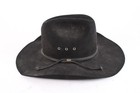 Vintage Stetson Xxxx 4x Black Western Cowboy Hat Mens Size 7 56 Cm