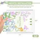 Acrylic Sign Holder  12 Pack 8 5x11 Clear Picture Frame  Horizontal