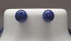 Lee Sands Sodalite Bead Necklace   Earrings Set Boho Artisan Vintage Bold Blue 