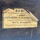 Antique French Set Of Postage Scales Mounted On Wooden Base   2 Brass Weights