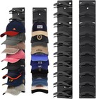 2pcs Hat Organizer Wall Mount Strong Adhesive Hat Rack For Baseball Caps Storage