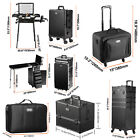 Vevor Professional Rolling Makeup Train Case Bag Cosmetic Organizer With Handle