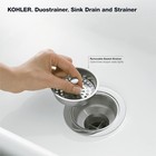 Kohler 8801-bn Duostrainer Sink Drain   Strainer W  Tailpiece Brushed Nickel Nob