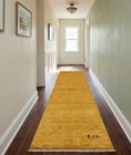 2 7 X 7 11 Modern Gabbeh Golden Peach Tribal Wool Runner Rug Carpet Decor 3x8 Ft