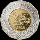         Kroatien   Croatia 25 Kuna Bimetal 2000 Unc Us 001 Baby Coin