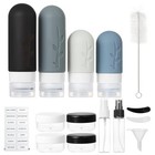 18-pack Tsa Approved Travel Bottles     Leakproof Silicone Toiletry Containers