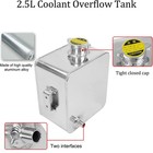 Universal Car 2 5l Aluminum Water Coolant Radiator Overflow Recovery Tank Bottle