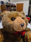 Vintage 1990 Ty Mcgee Large 13  14  Brown Plush Teddy Bear Classic Ribbon Tags