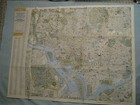 Vintage Pocket Map Of Central  Suburban Washington D c  National Geographic 1948
