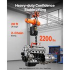 Uimoso Electric Chain Hoist 1t 2200 Lbs Capacity  Single Phase  20 Ft Lift