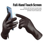 Mggmokay Women Leather Gloves Sheepskin Touch Screen Winter Warm Gloves Cashm   