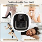 X Large Feet  Foot Spa Bath Massager Heat Soaker Massage Bubble Roller Deep Soak