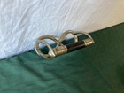 Antique Infinity Nickel Plated Brass San-o-la Toilet Paper Holder Vtg 298-25e