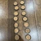 Rare Lot Of 14 Nos Vintage 1950s Soda Bottle Caps - Uncrimped Mission Beverages
