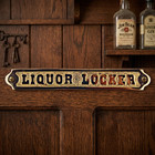 Liquor Locker Wall Plaque Sign Polished Solid Brass Nautical Beach House Boat