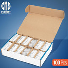 Everest 90 Degree Rj45 Cat6 Keystone Jacks Slim Profile 100-pack White