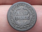 1848 P Seated Liberty Half Dime  Philadelphia  Large Date  Good Details