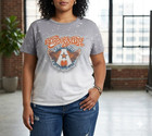 Aerosmith T Shirt 2xl Womens Ombre Gray-to-white Bleached Spot Graphic Oversized