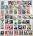 Spain - Lot Of 112 Stamps On Old Album Pages