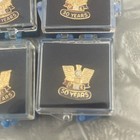 6 Vintage Foe Eagles Patron  1  30  35  45  50  Years Service Rhinestone  Pins
