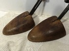 Vtg Antique Wood   Metal Cobbler Shoe Form Tree Stretchers Adjustable Dated 1899