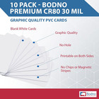 10 Pcs Premium Cr80 30 Mil Graphic Quality Pvc Blank Plastic Id Cards