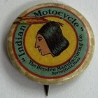 Indian Motorcycle Celluloid Pinback Hendee Antique Advertising Motocycle 1910