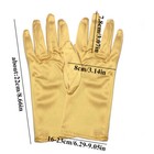 Womens Satin Short Gloves Opera Wedding Bridal Evening Party Prom Costume Gloves