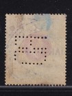 South Africa natal 1902 Sg 145b With Perfin Fiscal Used   High Value 