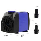 2pcs Aquarium Water Pump 480gph Submersible Water Fountain Pump Hydroponics